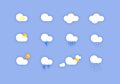 weather art clean flat graphic design icon iconography illustration illustrator minimal vector weather icon