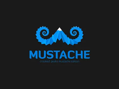Crooked Mustache brand identity branding contemporary illustration logo logo design saloon smart