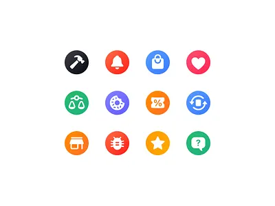 Account Icons account account settings bell icon bug icon compare icon ecommerce figma heart icon icon design icons orders icon profile settings star icon store store app ui