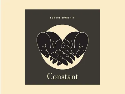 Constant Cover Art V2 cover cover art digital god hands illustration line work monoline simple single single art typography vector worship