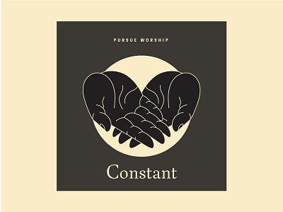 Constant Cover Art V2 cover cover art digital god hands illustration line work monoline simple single single art typography vector worship