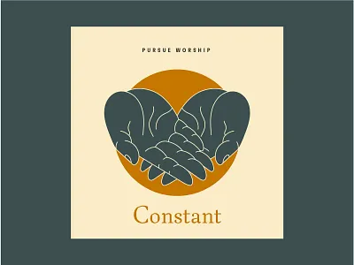 Constant Cover Art V2 constant cover cover art digital god hands illustration line art linework minimal monoline simple vector