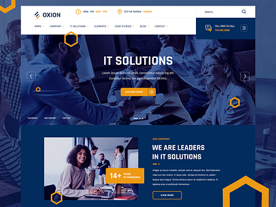 Oxion - IT Solutions creative design modern software ui ux web webdesign website design