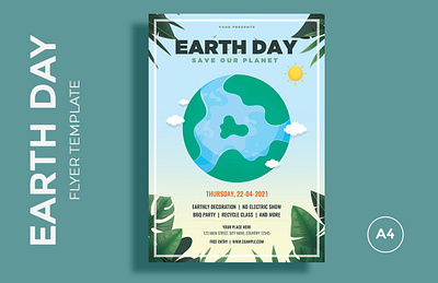 Earth day flyer template design annual annual event clean flyer earth earth day earth day flyer earth day flyer design earth day flyer template earthday earthy environment flyer globe green modern flyer nature party flyer poster poster design tempalte