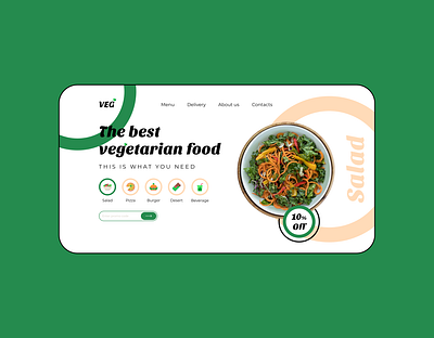 veg card cards ui design figma minimal ui