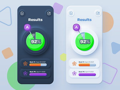 Quiz Reader darkmode fun kids lightmode ps ui ui design ux