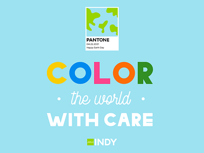 Happy Earth Day color earthday happyearthday pantone typogaphy