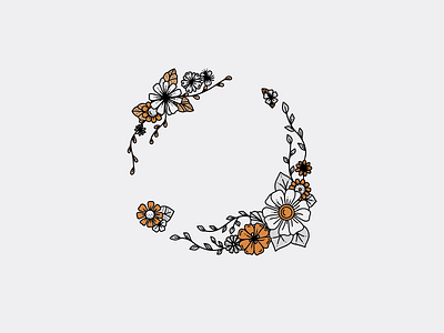 Garland adobe flowershop illustration illustrator procreate procreateapp vector