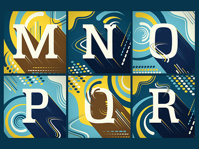 36 Days of Type 2021 -- M through R 36daysoftype alphabet branding drawing icon illustration logo typography ui ux vector