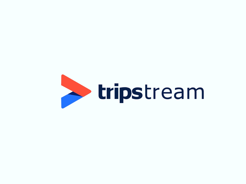 Tripstream logo animation animation animation 2d design illustration logo loop animation minimal motion graphic shapes vector