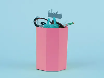 Recycling Magic animation can colors creative garbage hand handcraft magenta magic modeling motion motiongraphic paper paperart papercut pink recycling stopmotion trick video