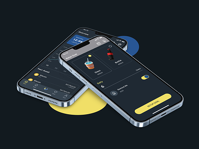 Metmoi Crypto & Water app crypto design ios kit metmoi mobile template ui