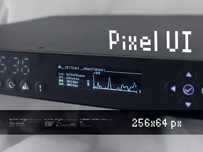 UI for Network Time Server design font interface minimal pixel typography ui ux