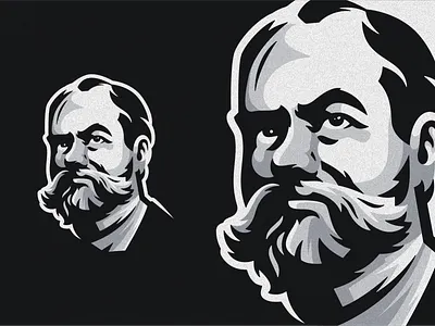 Old Man logo design barbershop beard brand branding character designs esport esports games ilustrator logo mascot masculine old man sports vintage logo