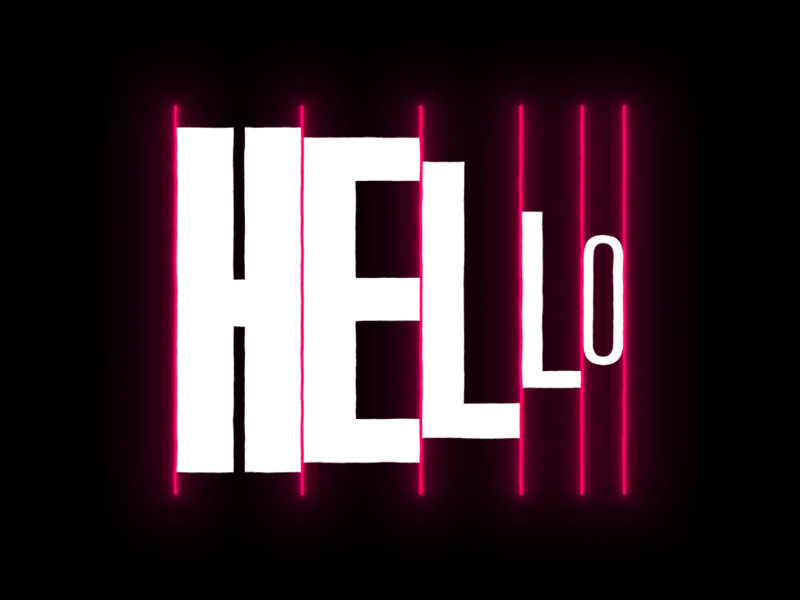 Hello 👋 2d animation after effects animation design kinetic typography mograph motion motion design typography vector