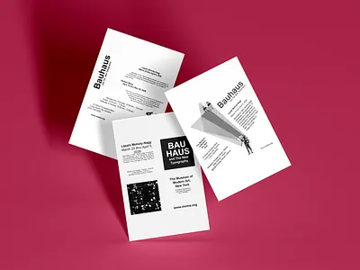 Bauhaus Typography Layout Design Project