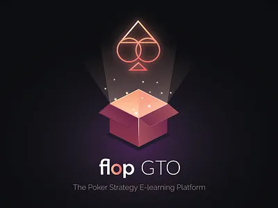 FLOP GTO official launch 3d app branding design flop gambling game glow gradient illustration isometric lighting logo playingcards poker pokerplayer strategy uidesign ux vector