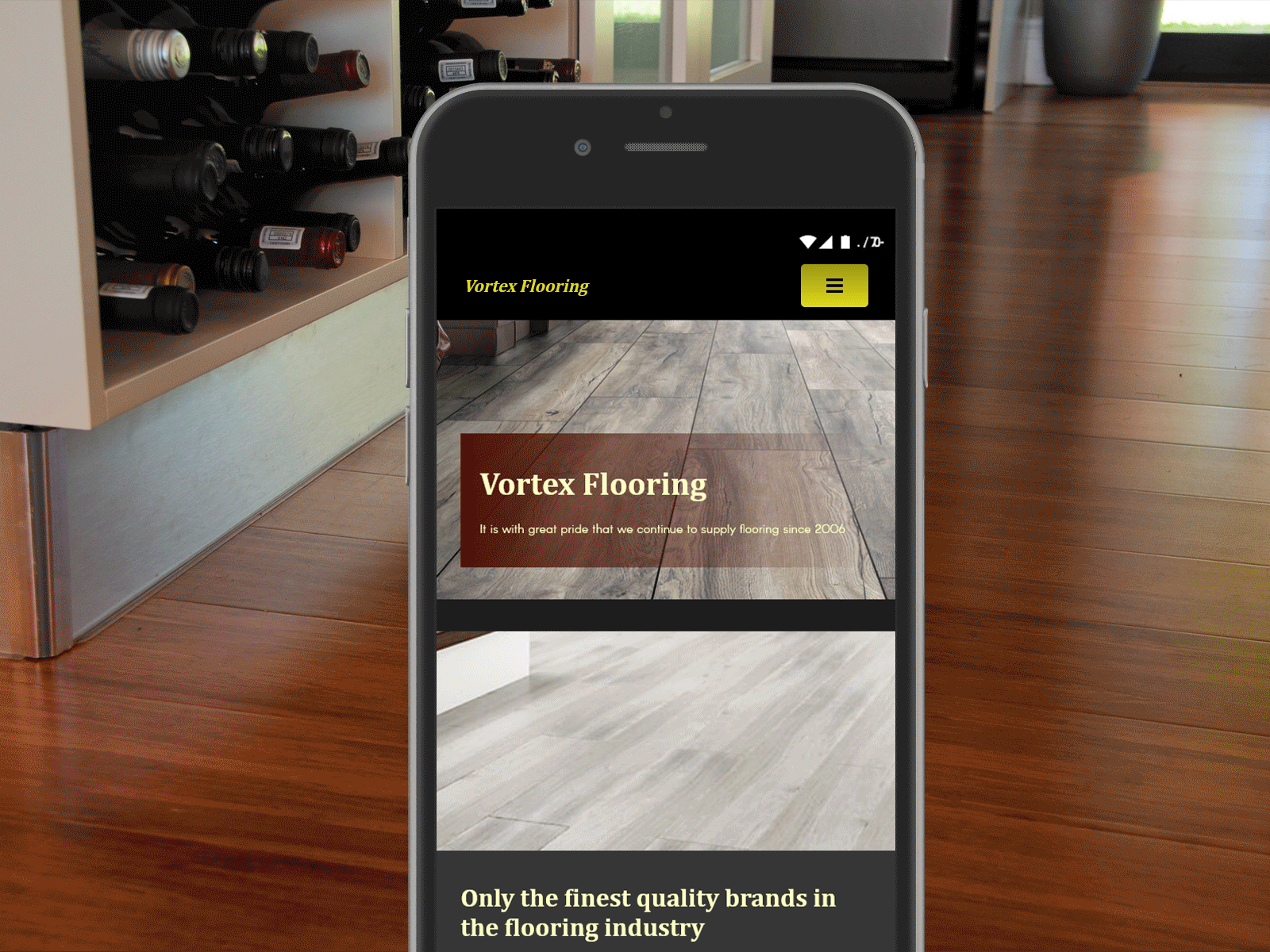 Vortex Flooring Website Mobile 2019 design dribbble floor flooring flooring supplies flooring supply shop mobile mobile design mobile ui mobile web mobile web design mobile website webdesign website website builder website concept website design website development website template websites