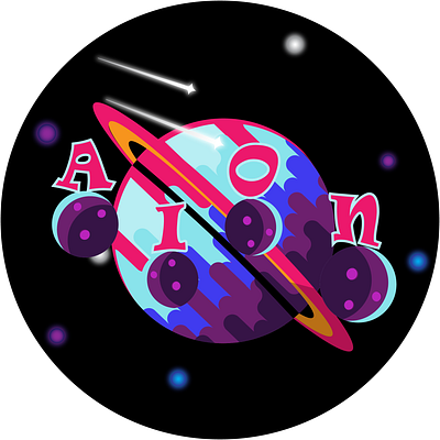 Aion art astronomy branding design discordserver drawing icon illustration logo space vector web