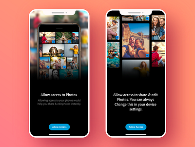 Allowing Photo Acces_iOS 14 interaction design ios permissions ui ux