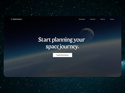 Space Exploration 3d art design practice space ui