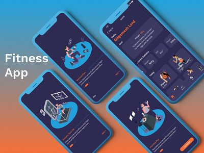Fitness App design ui ux