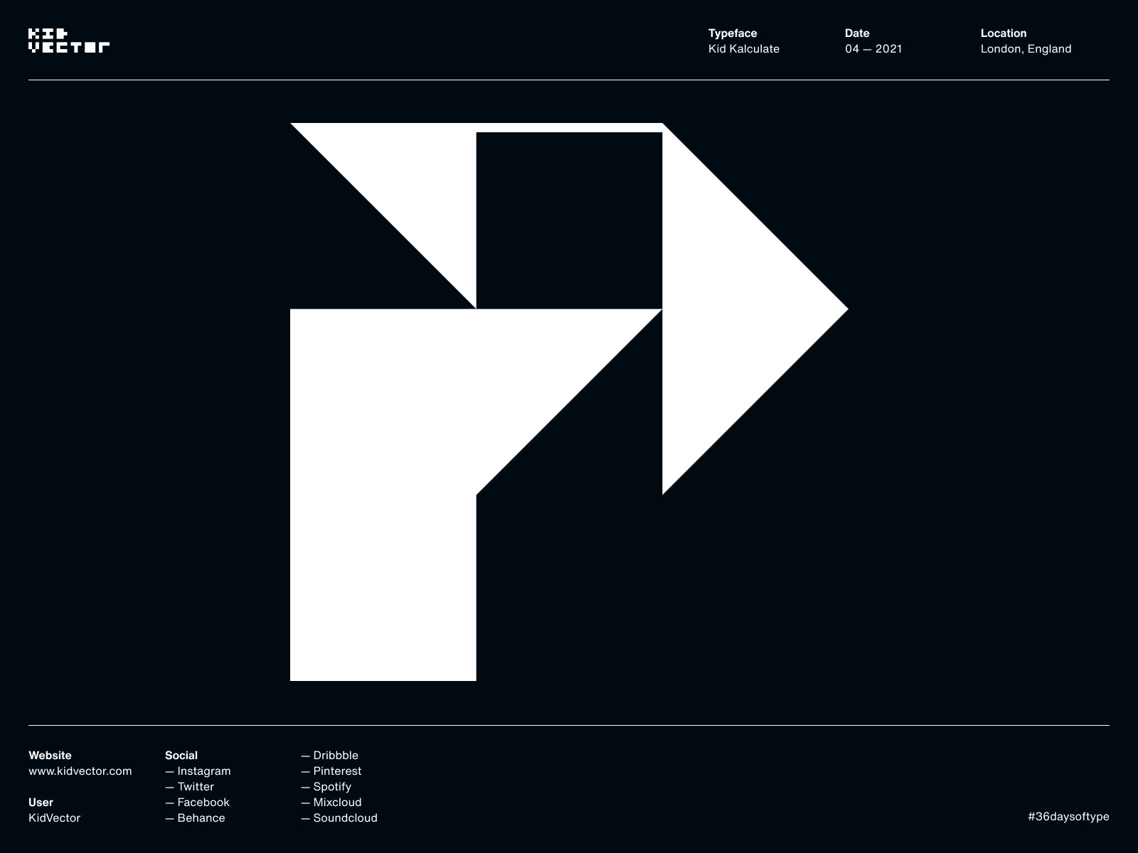 Kid Kalculate — P 36daysoftype 36daysoftype08 type typeface typography