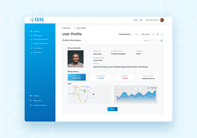 Electricity Billing Profile User Interface app bill billing profile billing profile branding design electric electricity bill icon profile page typography ui user interface designer user interface icon ux web application web apps website