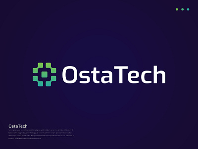 OstaTech Logo - Tech logo -Tech Company branding crypto crypto currency logo currency letter logo logo logo design minimalist modern logo modern tech logo tech tech company tech logo technologies technology