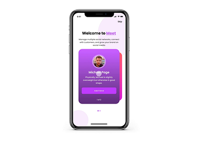 Onboarding - Animation design designer figmadesign gym app hr app motion design onboarding onboarding ui sketch social social app ui uiux ux webdesign