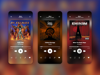 Daily UI - Music Player app dailyui design minimal music app music player ui xd design