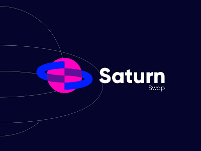 Saturn Swap bitcoin blockchain brand branding crypto exchange logo logodesign mark minimalistic nft planet saturn space swap vector
