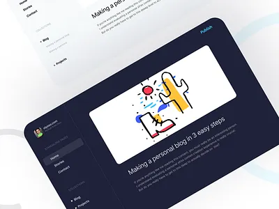 CMS for Podium cms design indiedev ui ux