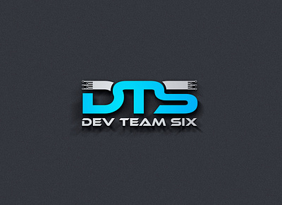 Dev Team Six branding design illustration logo logodesign systems company logo technical technical logo technoloty logo typography