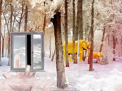 Labyrinth of dreams collage collage art concept art dream dreamscape elephant illustration photoshop