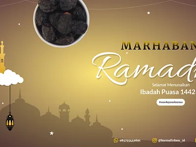 Banner Ramadhan Kurma Firdaus adobe xd banner design graphic design islam ramadan vector xd design