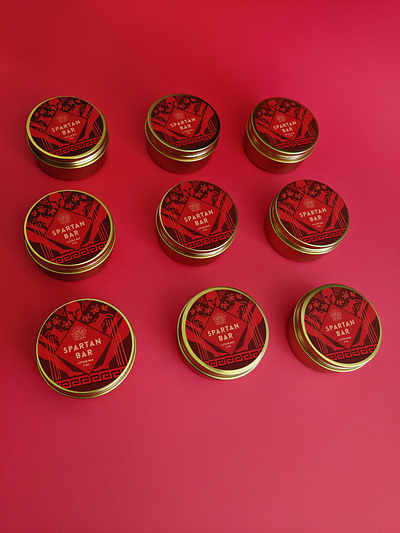 Spartan Bar Sore Muscle Bar branding design fitness floral gold grecian greece greek history identity identity design ornate packaging spartan vessel workout