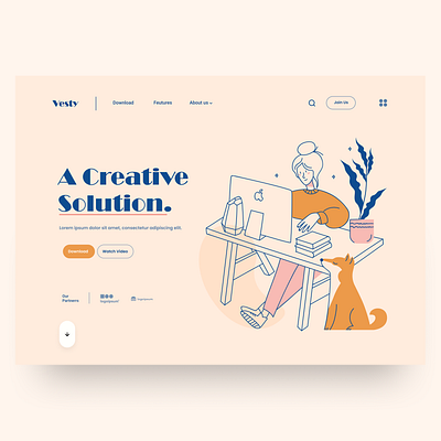 Vesty - Landing Page