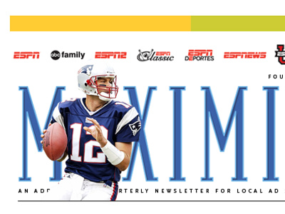 ESPN Maximize Newsletter Masthead collateral design design graphic design newsletter newsletter design