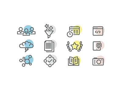 Module Icon Set badge design icon icon design icon set icons illustration illustrator learning ui vector