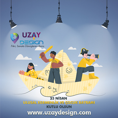 23 Nisan Ulusal Eğemenlik ve Çocuk Bayramı Kutlu olsun 23nisan atatürk bayram cumhuriyet design grafiktasarım graphicdesign illustration logo türk webdesign webtasarım çocuk çocukbayramı