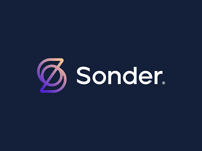 Sonder®️ ai bot brand branding branding and identity clean gradient illustration logo minimal logo monogram monoline monolinear s s logo simple symbol typography ui ux