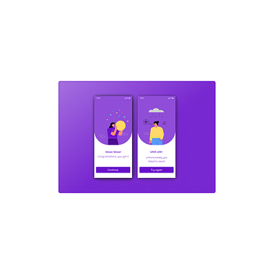 success and failure design ui
