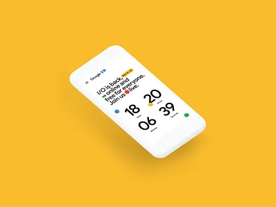 Google I/O 2021 conference countdown developer google homepage mobile website