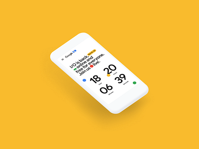 Google I/O 2021 conference countdown developer google homepage mobile website