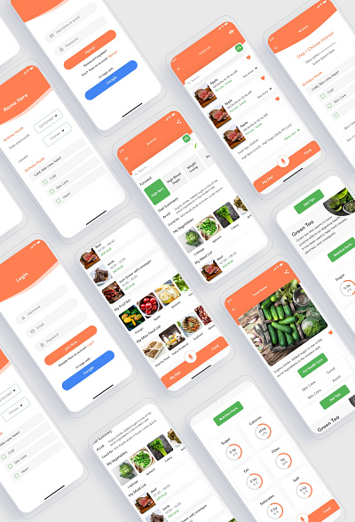 Food Nutrition App android app food food app food nutrition app ios app design mobile apps nutrition app uiux uiuxdesign