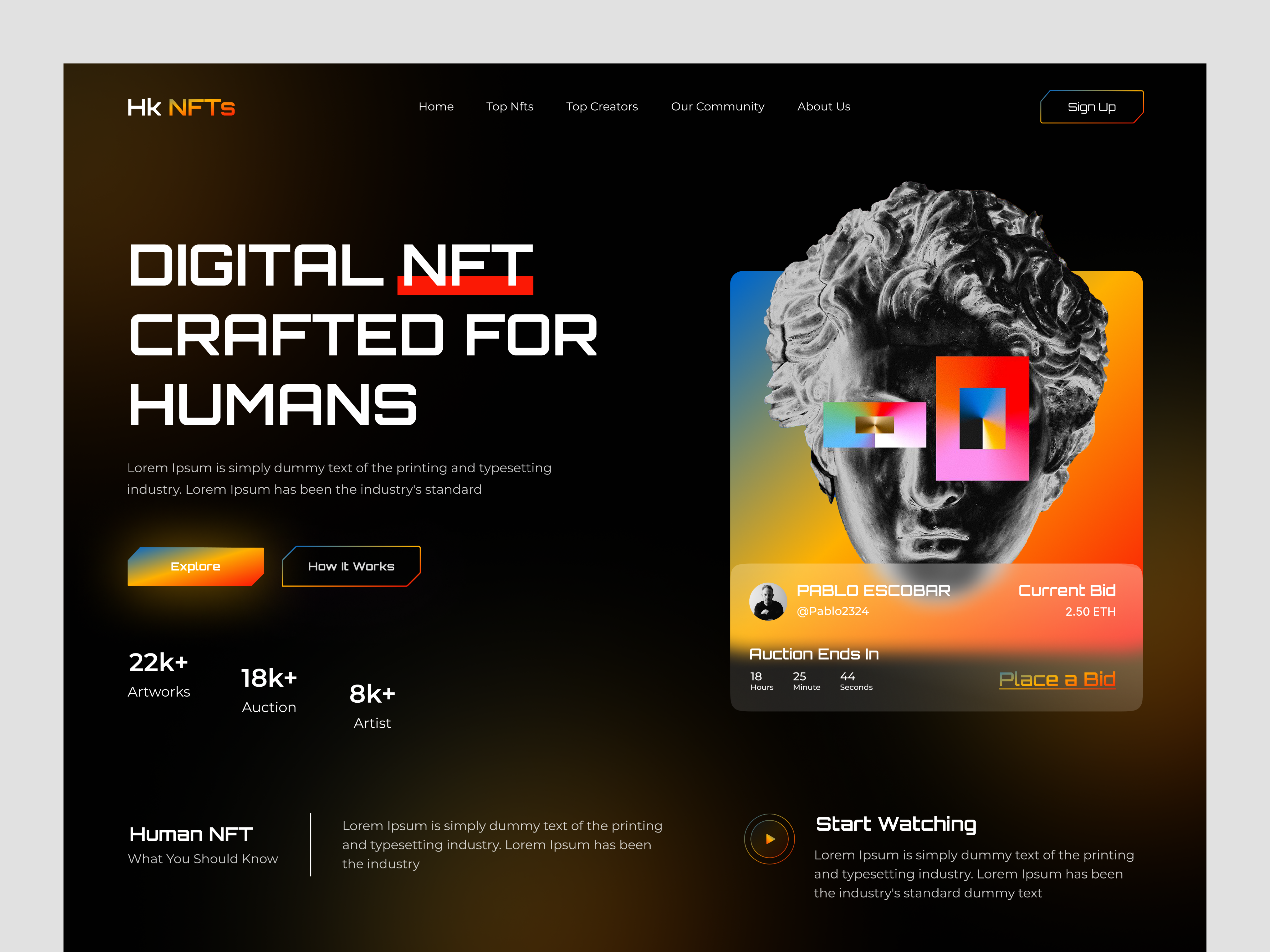 NFT Website Design bitcoin blockchain buy nft crypto website cryptoart cryptocurrency elegant eth ethereum holographic landing page meta metaverse nft nft gaming nft marketplace open sea web design web3 web3 website