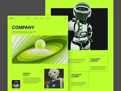 AI.Smart Website - Concept Design ai ai website artificial intelligence branding bright colors clean concept design graphic design landing page logo machine machine language robot typography ui user interface ux web website