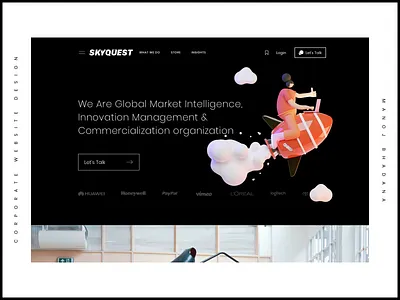 Corporate Website Design animation clean design interaction logo manoj bhadana ui user experience user interface ux web webdesign website