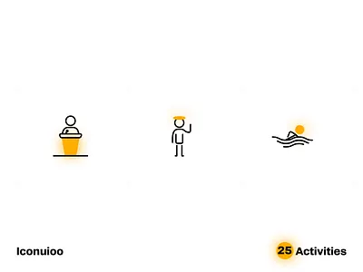 Iconuioo - Activities figma icon icon pack icon set iconography icons icons for adobexd icons for figma icons for sketch line icons marketing icons premium icons sketch stroke icons website icons xd